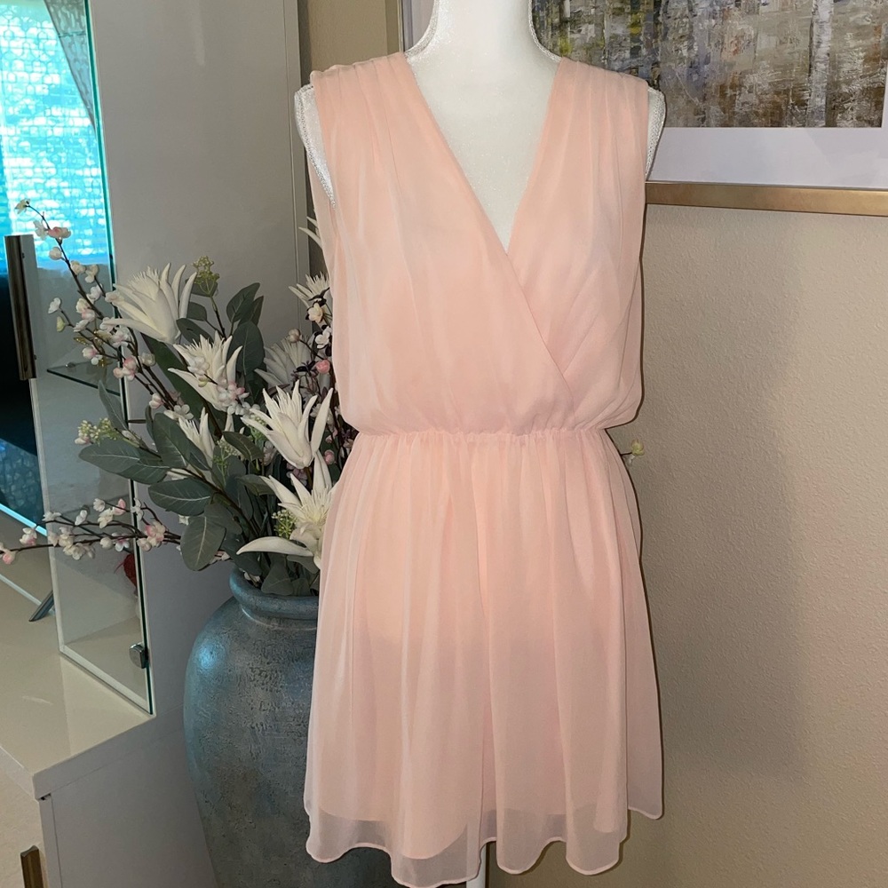 Armani Exchange light pink dress